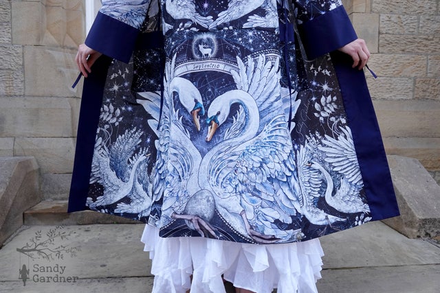 owl kimono / Gown / throw over / jacket / cover up / kaftan 